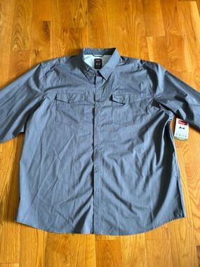 Wrangler Slate Grey Long-Sleeve Snap Button Shirt - NWT